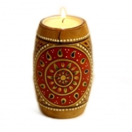 Tealight Holder Dholak Shaped