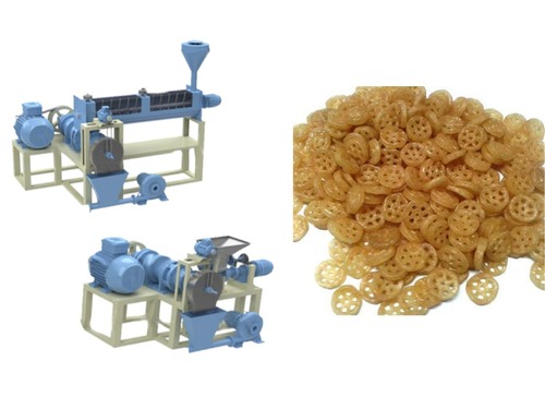 DOUBLE EXTRUDER FRYUMS MACHINE