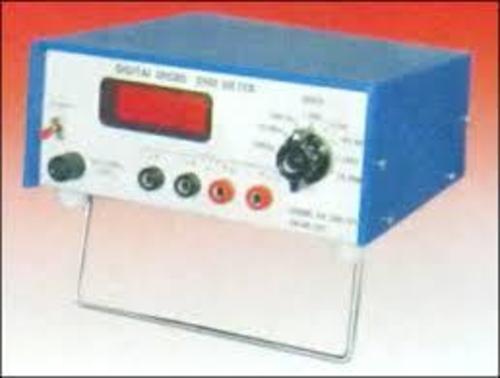 Blue And Silver Digital Micro-Ohm Meter 