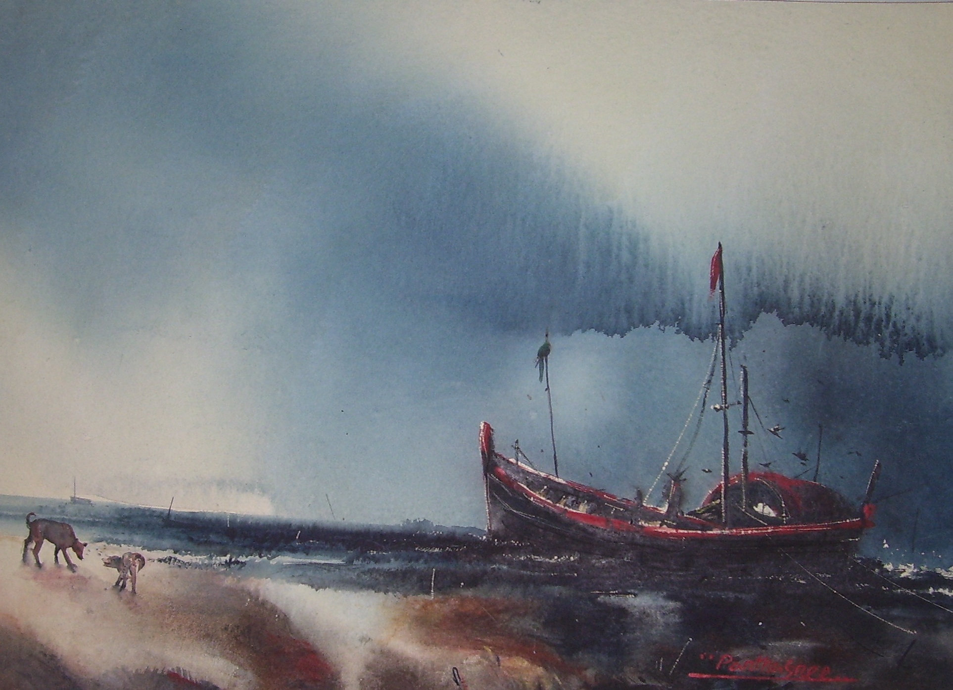 Partha Sen , Water Colour On Paper ,22'x30'