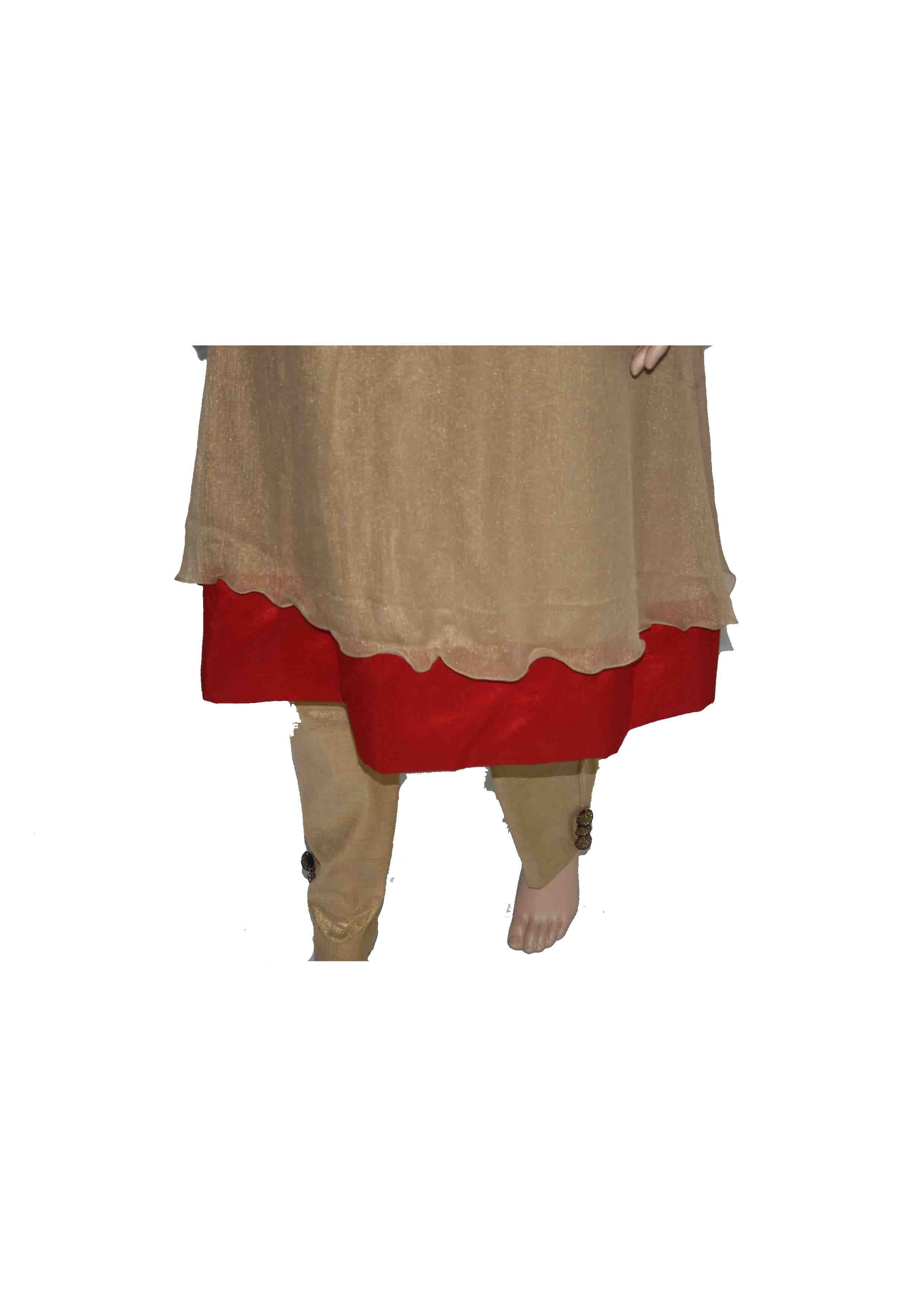 Pleated Shimmer Chiffon