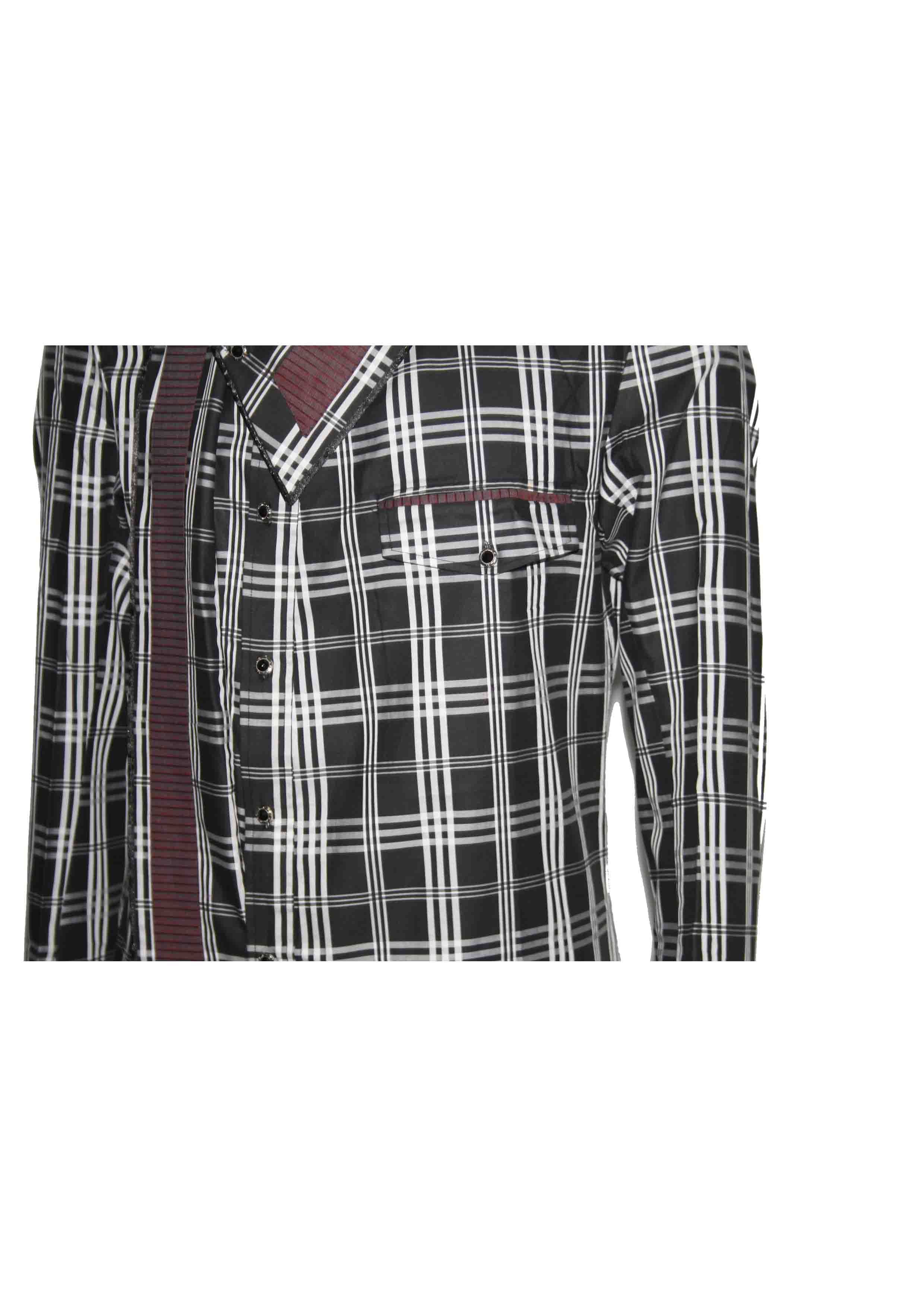 Long Shawl Collar Variation - Cotton Blend, Multiple Sizes, Grey | Button Closure, Stylish Design, Comfortable Fit, Versatile Club Wear