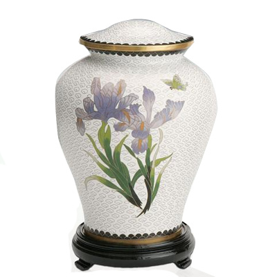 Brass Cremation Urn - 10"h X 7.5"d, 210 Cu In Silver Durable Brass Metal Base, Elegant Design, Secure Closure