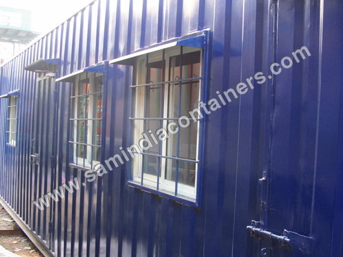 Site Office Container - Steel, 20Ft. to 40Ft. Length x 8Ft. to 10Ft. Width x 8.6Ft. to 9.6Ft. Height | Durable, Portable, Spacious with Windows and Doors