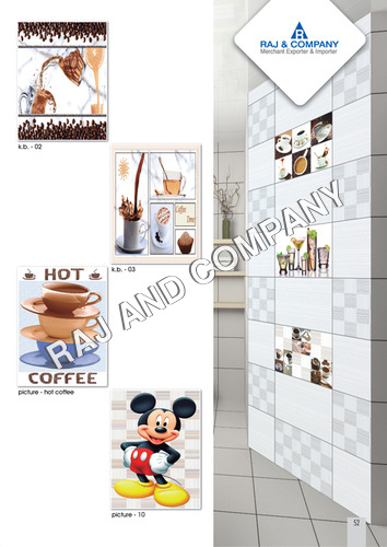 Digital White Wall Tiles Size: 20x30