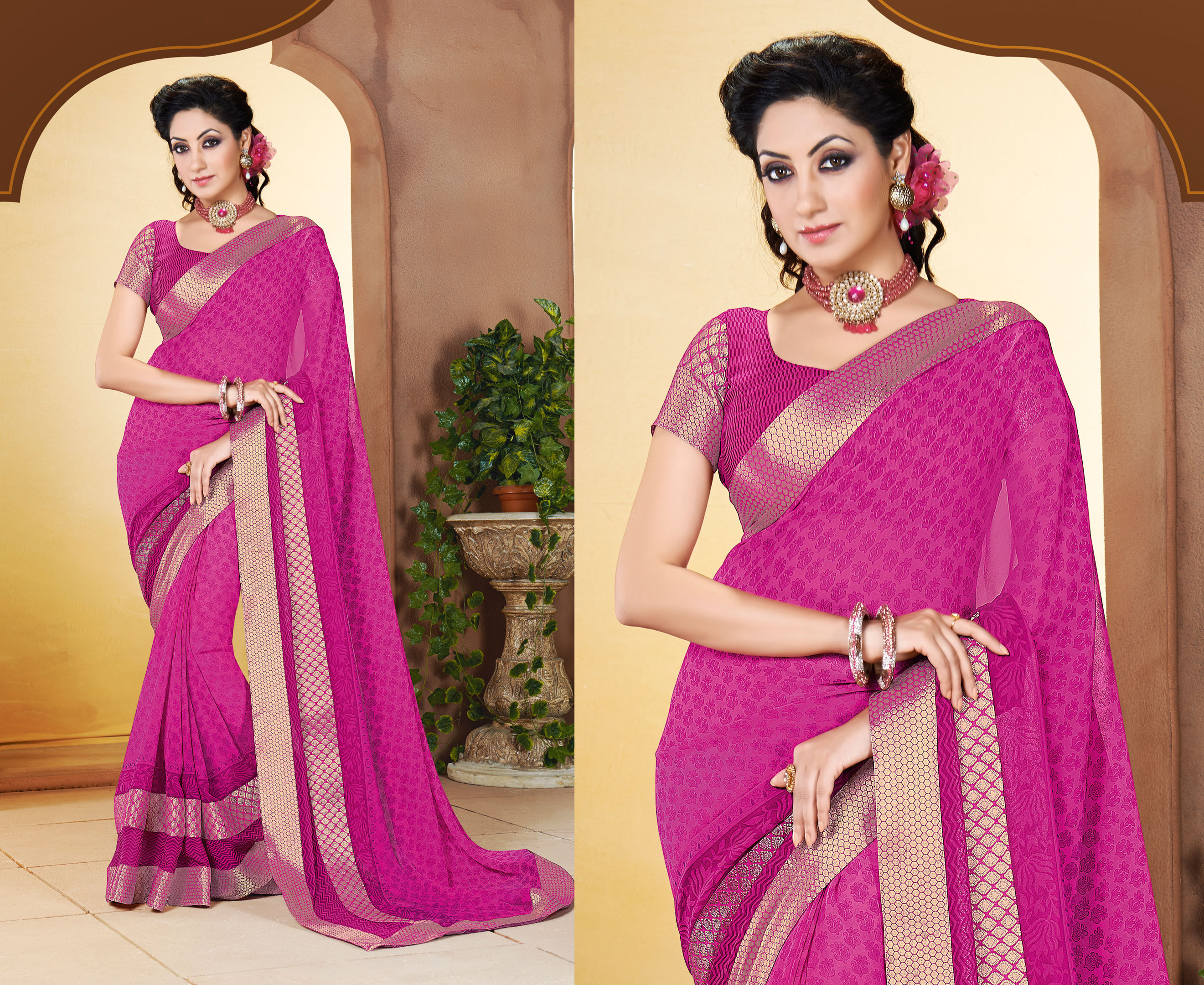 Bollywood Kurtis - Georgette A-line, Embroidered Design | Sizes L-xxl, Dry Clean Only