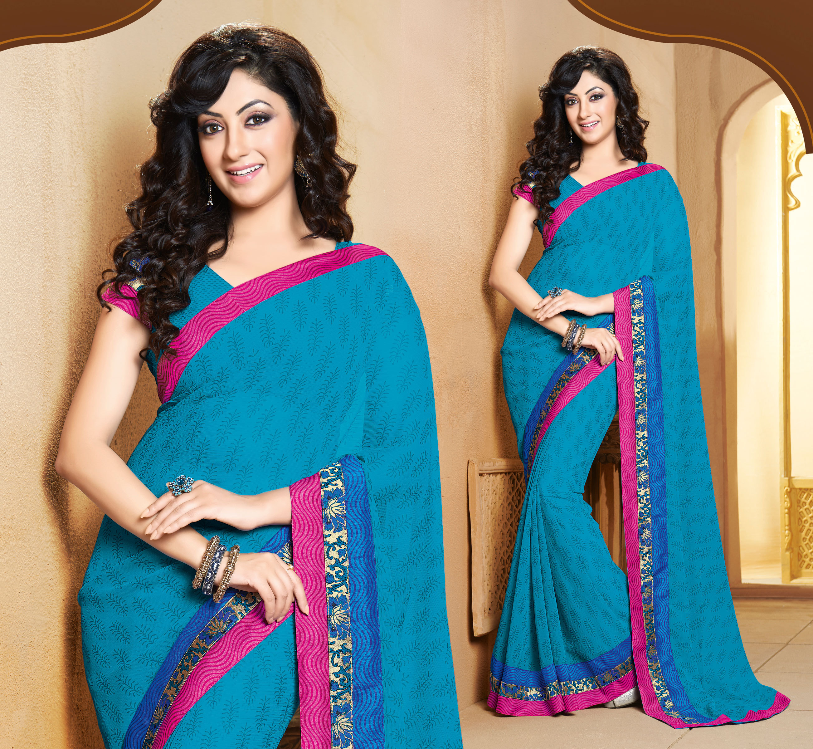 Bollywood Kurtis - Georgette A-line, Embroidered Design | Sizes L-xxl, Dry Clean Only