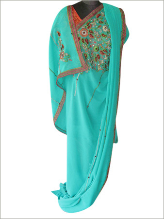Georgette Embroidered Saree