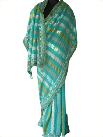 Embroidered Silk Saree