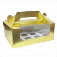 हैंडल कपकेक बॉक्स