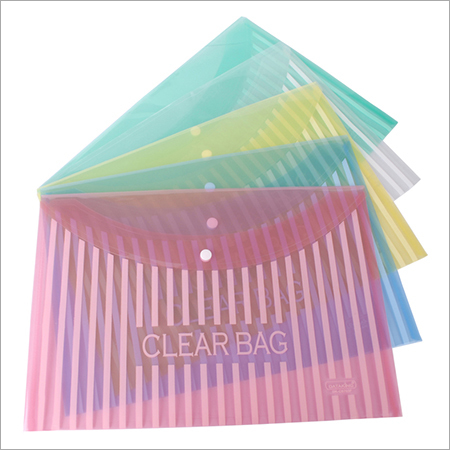 प्लास्टिक माई क्लियर बैग (लीनियर प्रिंट)