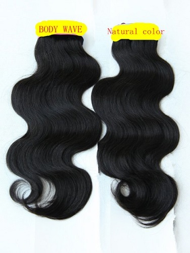 Body Wave Human Hair - Human Hair, 254-812.8 mm Length, Black Color | Remy, Wavy Texture, Easy to Wash and Style, Tangle and Shedding Free