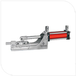 Silver Air Power Operated Straight Line Toggle Clamp