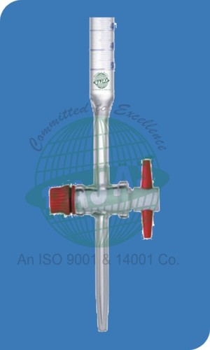 PTFE Stopcock Burette - 10-100 ml Capacities, Durable Design with Easy-to-Use PTFE Key Stopcock