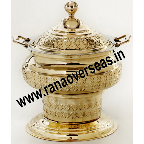Golden Brass Food Serving Chafing Dish