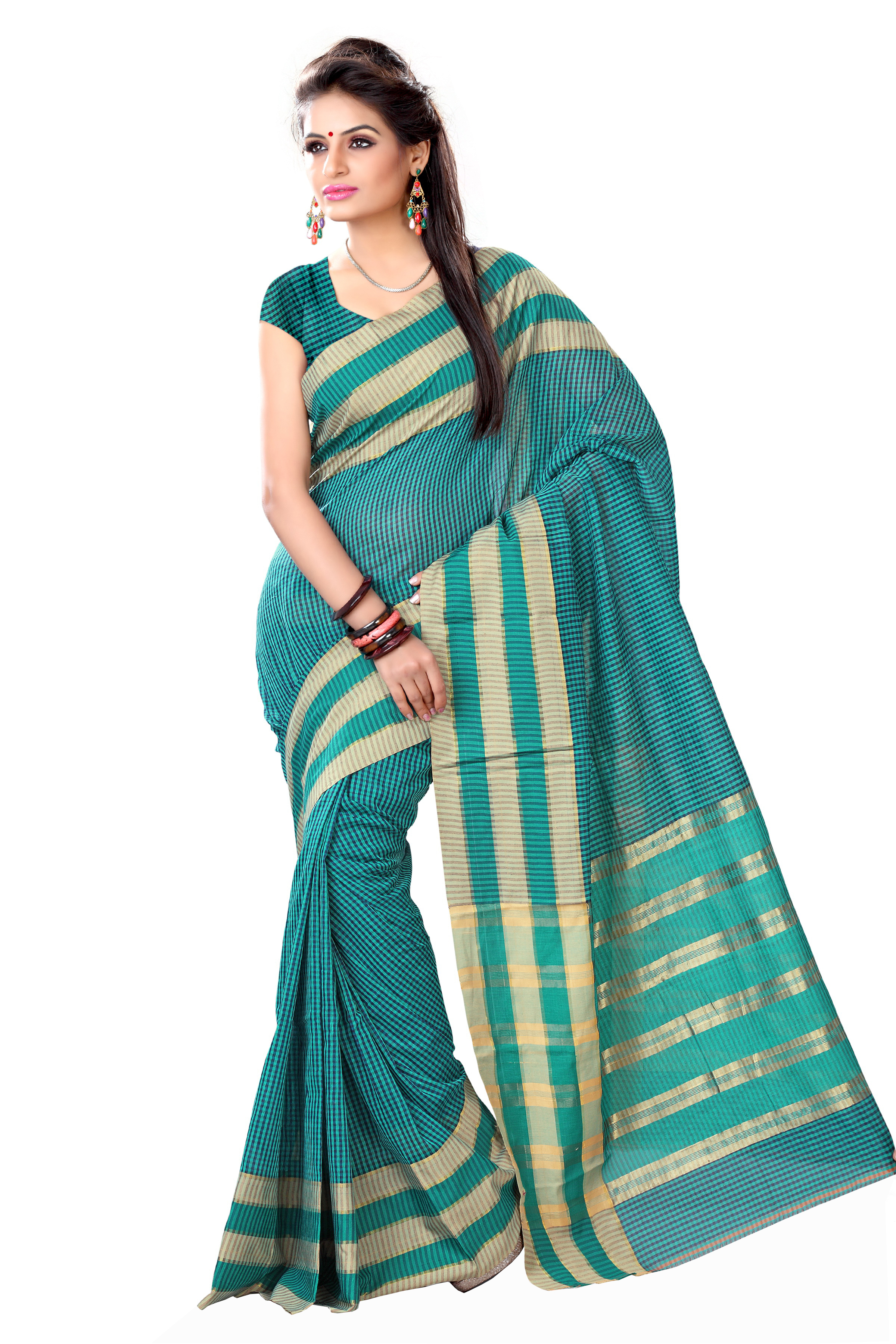 Sethnic Georgette Saree - 5.5mtr, Multicolour Printed With Sequin Work | Bollywood Style Ethnic Wear For Formal Occasions