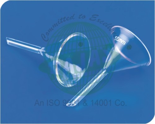 Filtering Funnels Equipment Materials: Glass