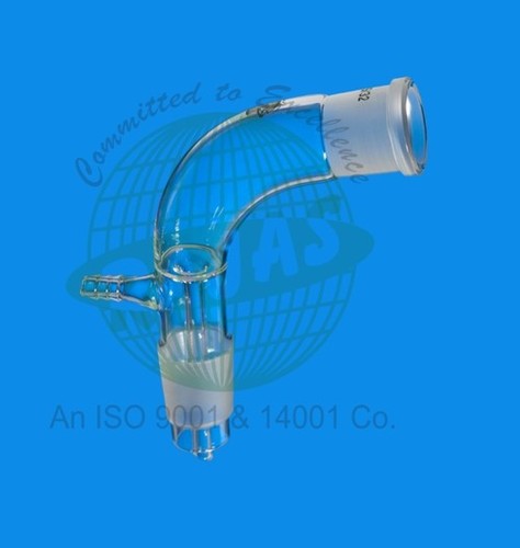 Receiver Adapter - Borosilicate Glass, Socket Size 14/23, 19/26, 24/29, 29/32, Transparent & White | Heat Resistant, Lightweight, Crack Resistant, Angled & Straight Shape