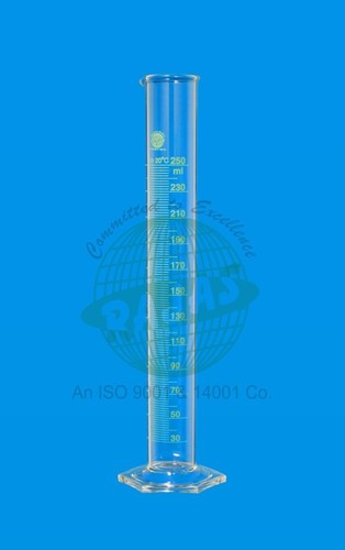 Transparent Measuring Cylinder Hexagonal Base