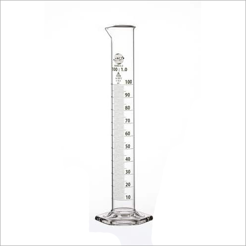 Measuring Cylinder - Borosilicate 3.3 Glass, Hexagonal Base, 10 to 2000 ml Capacity | Transparent and Amber Options, Class A with Individual Lot Certificate