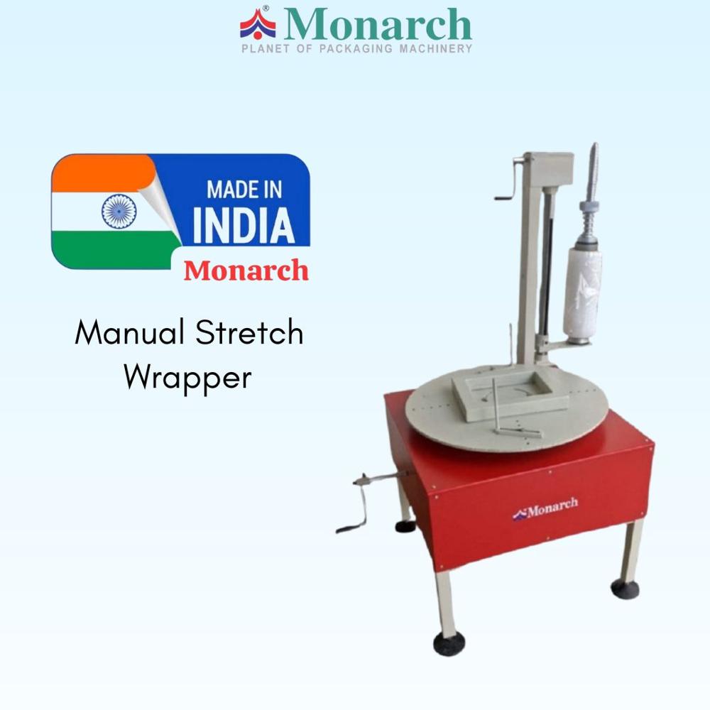 सेमी-ऑटोमैटिक बॉक्स स्ट्रेच रैपिंग मशीन