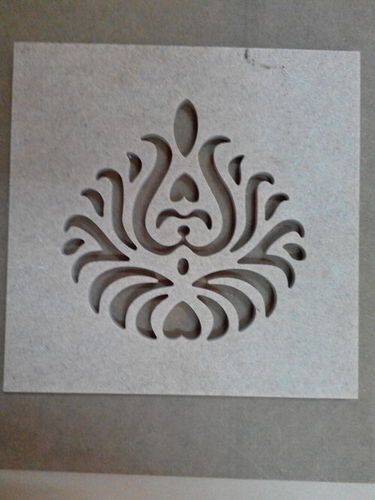 Wood Corian Jali Cutting
