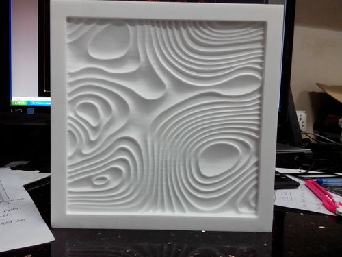 Wood Corian 3D Jali