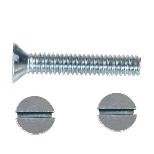 एसएस स्लॉटेड फ्लैट हेड मशीन स्क्रू