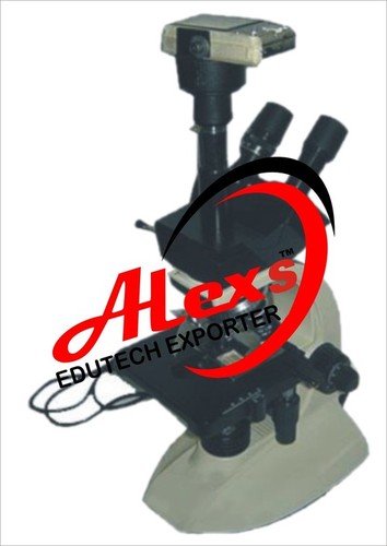 Trinocular Microscopes - Metal, 40x-1000x Magnification, LED Illumination, Co-axial Mechanical Stage, Achromatic Optics