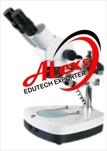 ALEX Stereo Binocular Microscope - Metal, Magnification 2X-5X | Transmitted Illumination, Paired Eyepiece 10X or 15X, Interchangeable Objectives
