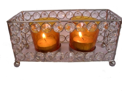 क्रिस्टल टीलाइट कैंडल होल्डर