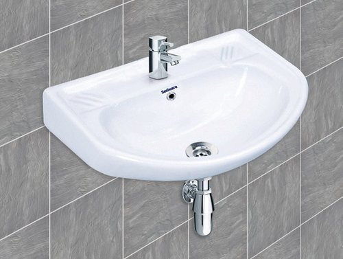 Round Wash Basin - Premium Ceramic Material, Stylish Modern Design, Easy to Clean Finish
