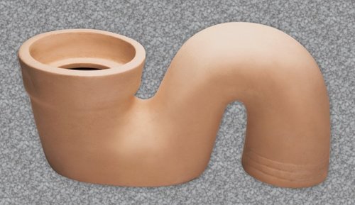 Ceramic S Trap - Durable Glazed Finish | Easy Installation, Leak-Resistant Design