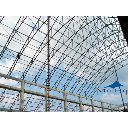 Welded Space Frame - Steel, 20x10x25 Meter , Silver Color, 15-Year Life Span, 5-10 mm Wall Thickness, Ideal for Carport, Office, and Warehouse