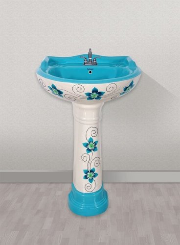 Pedestal Wash Basin Set - Premium Ceramic, Elegant Design , Modern Aesthetic Features