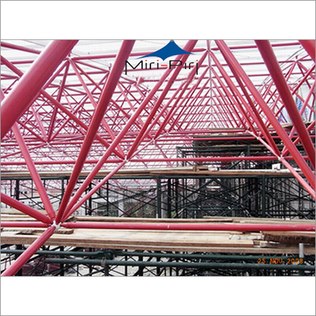 Red Nodular Space Frames