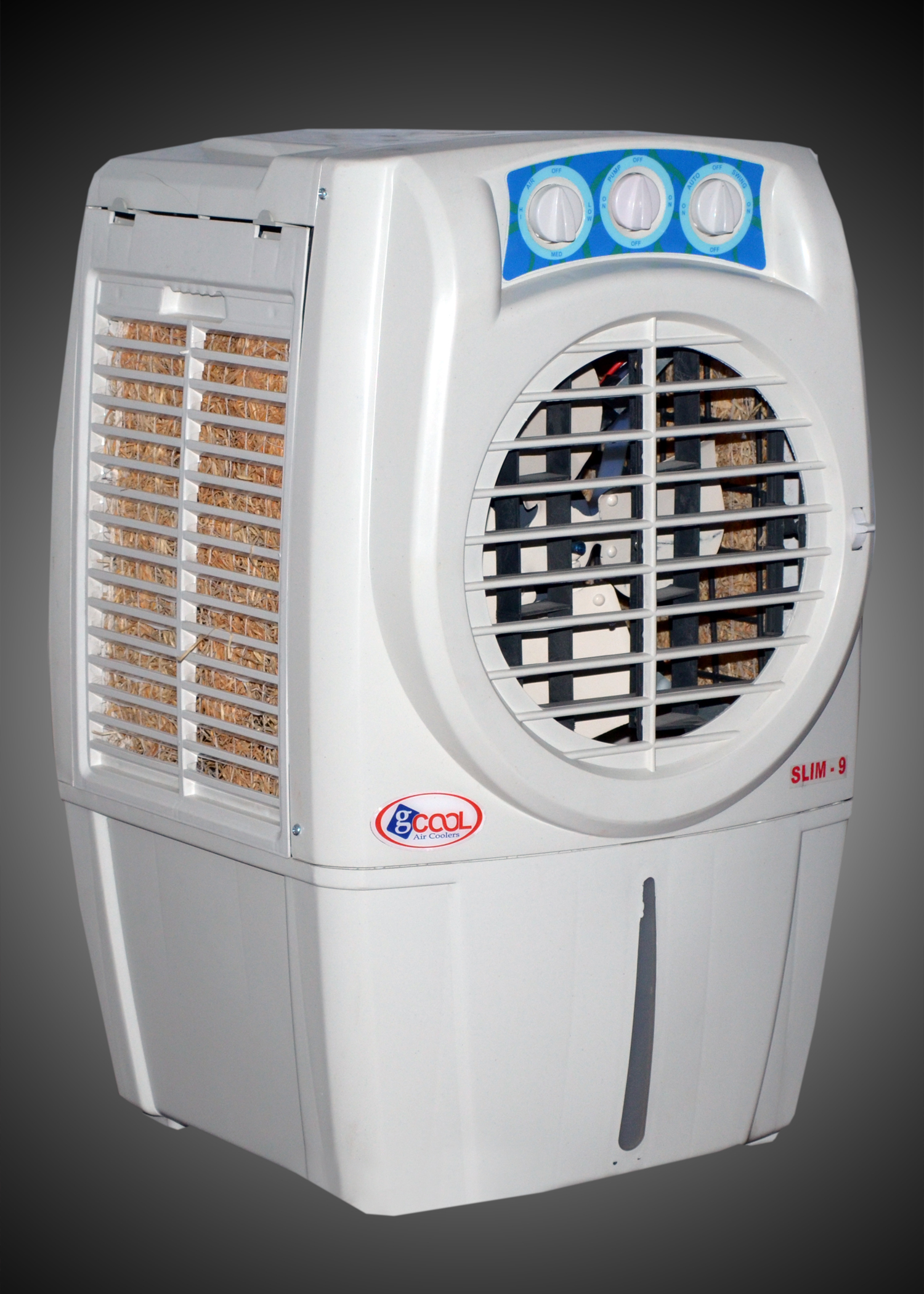 Slim 9 - Plastic Body, 40x30x60 Cm, White, 80w | Compact Design, Quiet Operation, 20l Tank
