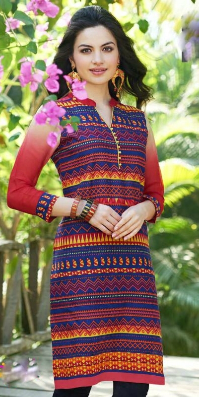 Printed Kurtis - Heavy Rayon Fabric, Designer Style In Sizes M, L, Xl, Xxl, Xxxl | Casual Printed Pattern For Girls