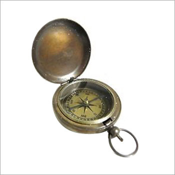 Vintage Brass Pocket Compass