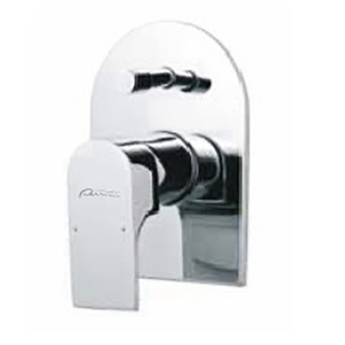 AUDI SINGLE LEVER 4 WAY HIGH FLOW - Brass, 31.5 x 19 x 7 cm, Silver | Sturdy, Corrosion Resistant, Wall Mounted with Luxurious Design