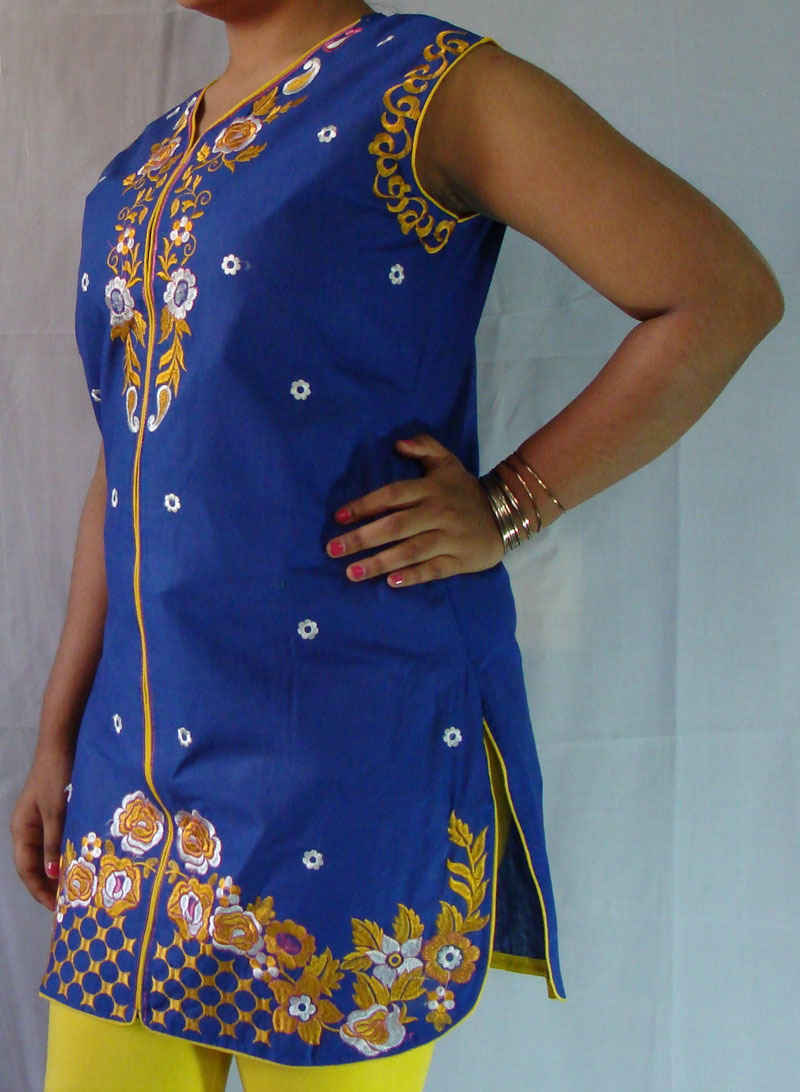 Faimu Full Body Embroidery Kurti