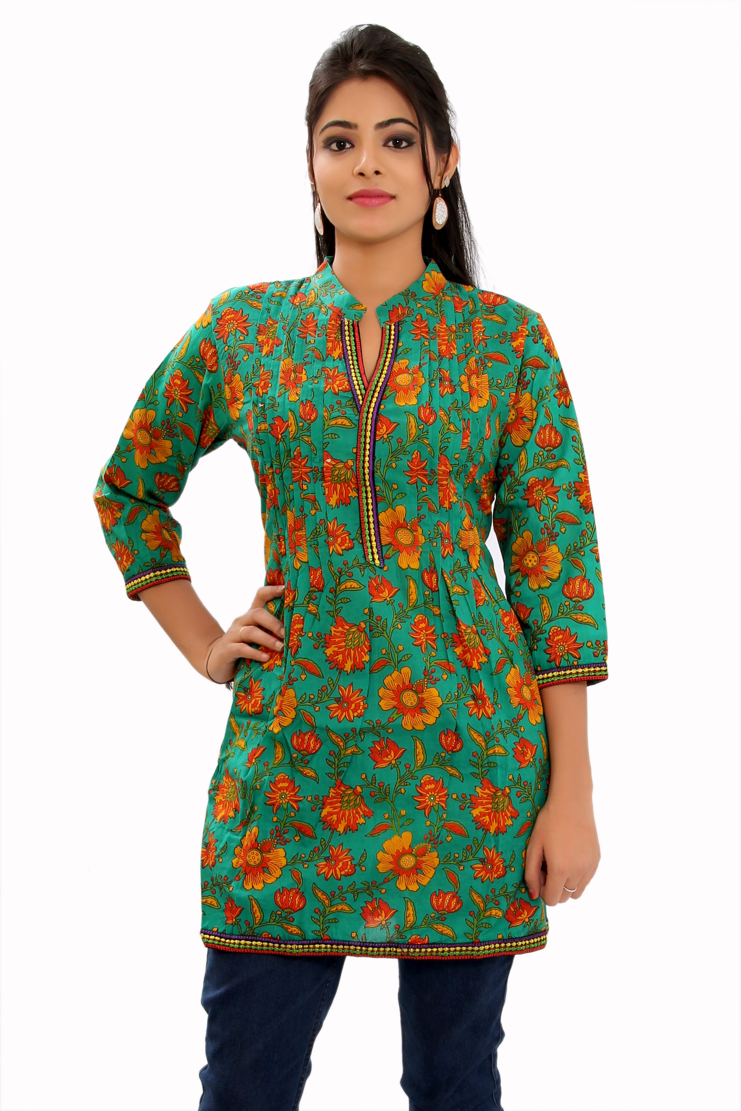 Red Cotton Kurti