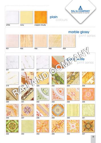Plain Digital Floor Tiles - 30x30, 40x40, 60x60, 600x1200 cm | Smooth Polished Surface, Scratch-Proof, Chemical Resistant, Easy Maintenance, Dense and Durable
