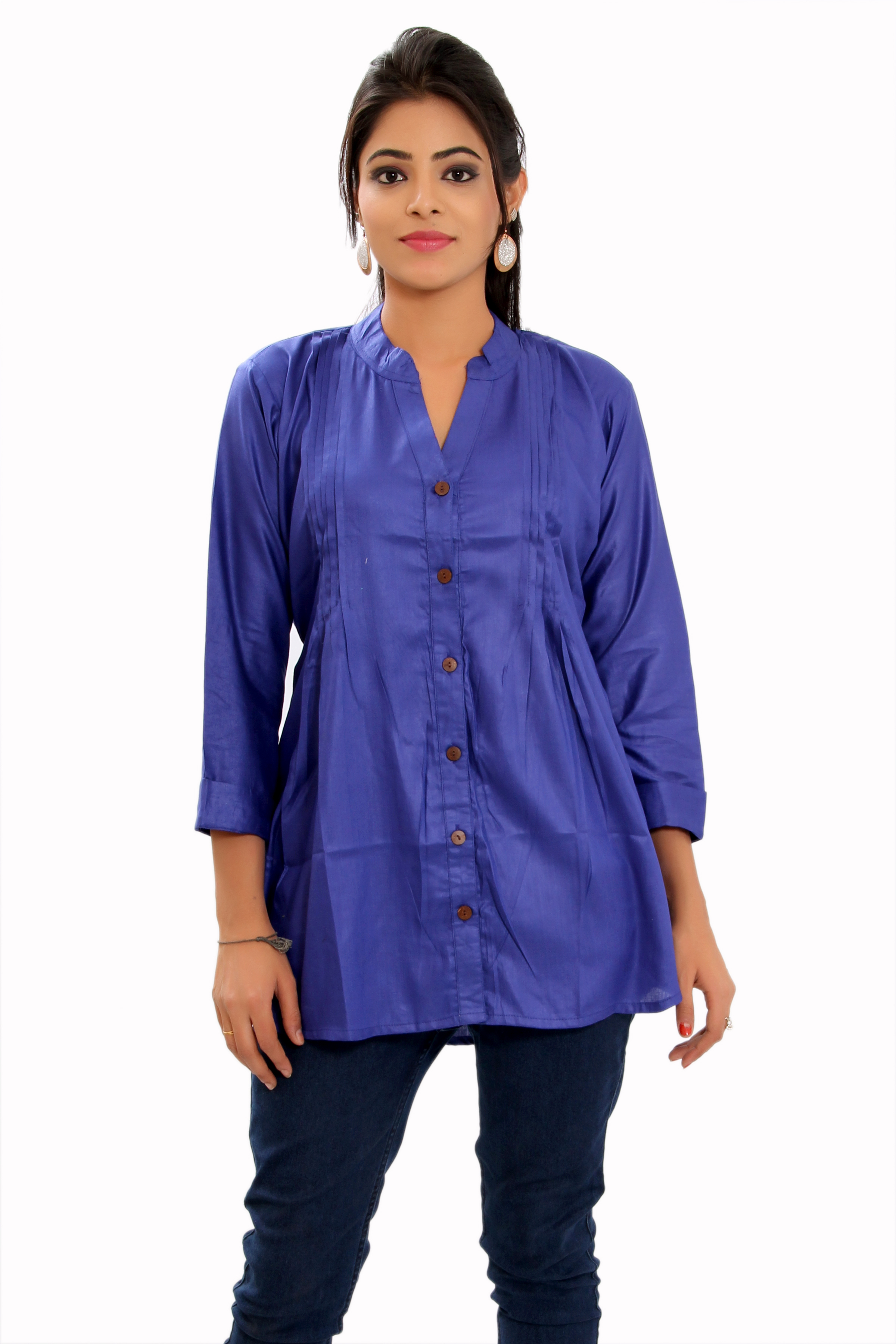 Rayon Dyed Fabric Cotton Kurti