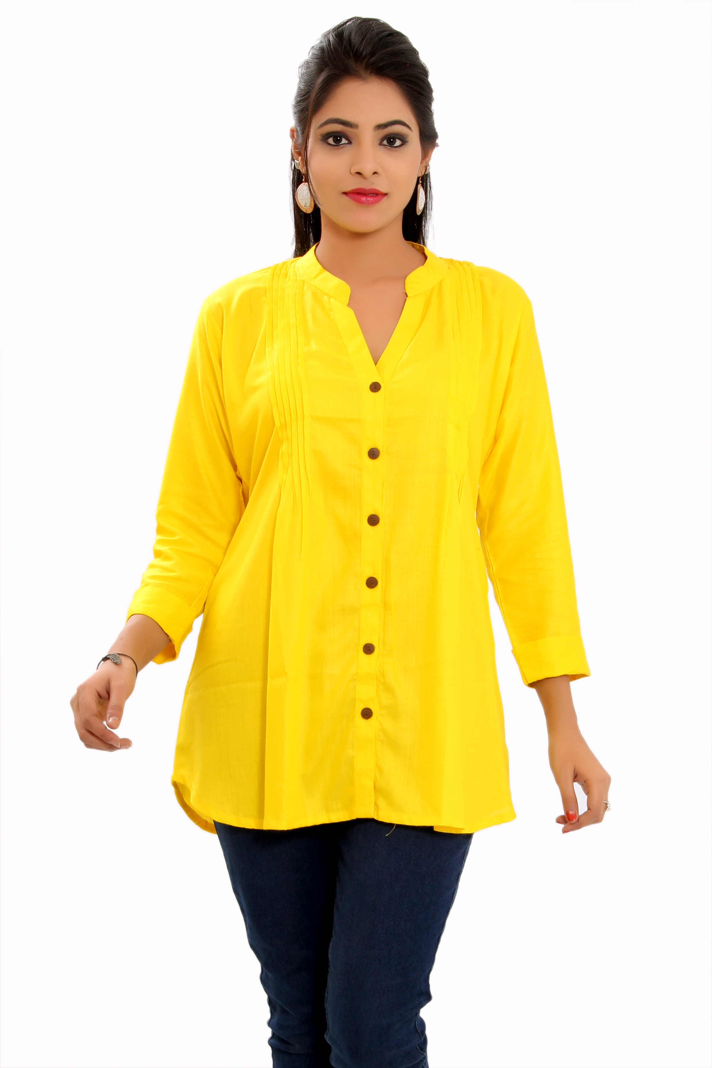 Rayon Dyed Fabric Cotton Kurti