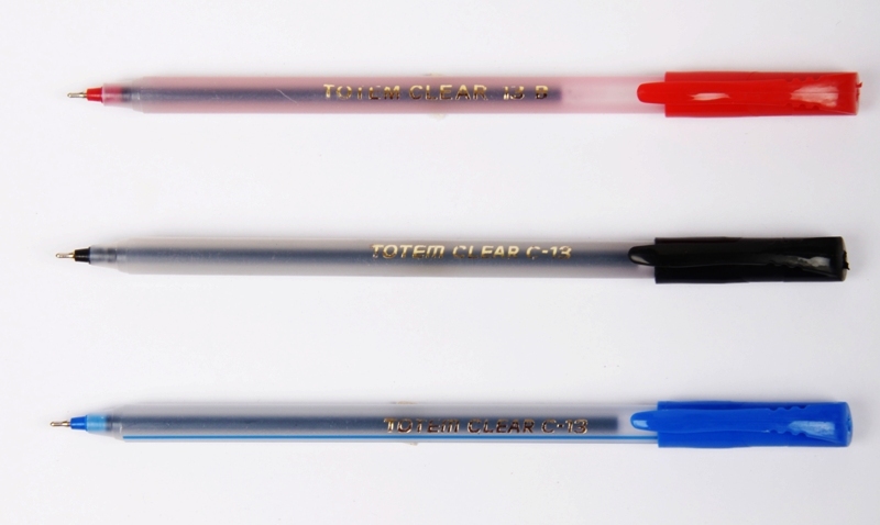 Blue Totem Clear Df Ball Pens