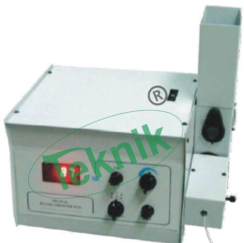 Digital Flame Photometer - Compact Black Bakelite Design, 230V AC Power | 0-100 PPM Na & K, 2-Digit LED Display, Precision LPG Flame System