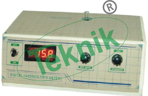 Digital Hemoglobin Meter - 3-Digit Bright LED Display, Automatic Zero Adjustment | High Accuracy +0.02 O.D, In-Built Memory for Last K Factor