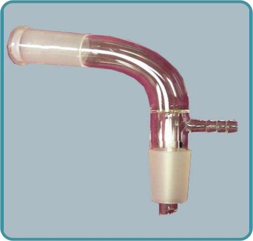 Receiver Adapters & Bend With Vacuum Connection - Cat No. 023, Socket Sizes 14/23 to 29/32, Ideal for Laboratory Glassware Applications