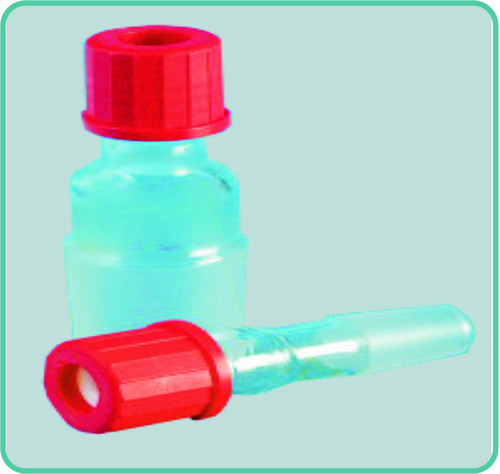 Simple Glands with Cap (Thermometer Adapter) - Adapter Item Code 055, Fits Stirrer Cone Shaft 6mm Varied Models, Suitable for Laboratory Glassware